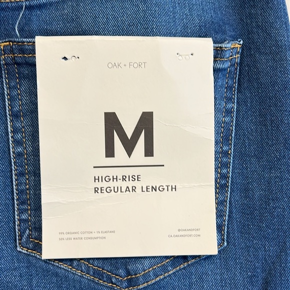 Oak and fort blue denim jeans size 28 new - Picture 3 of 6